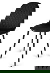 Krzesło tapicerowane CARO VELVET BLACK